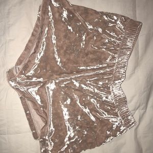 Velvet shorts